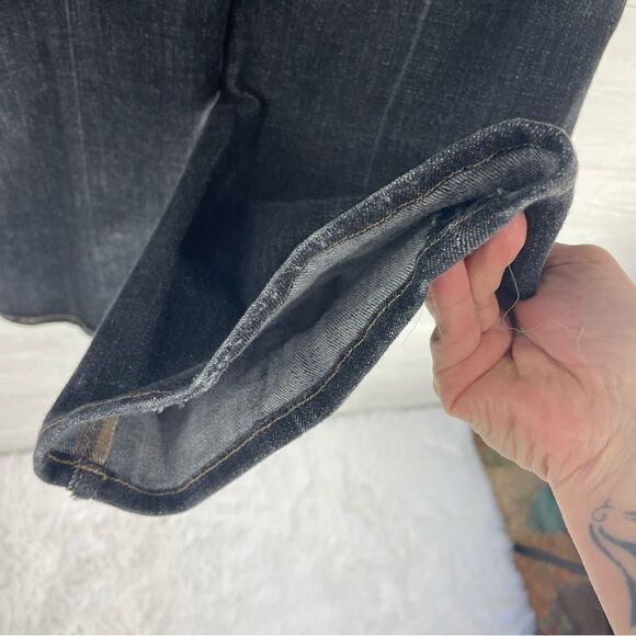 7 For All Mankind Dark Wash Mid Rise Bootcut Jeans - Picture 10 of 11